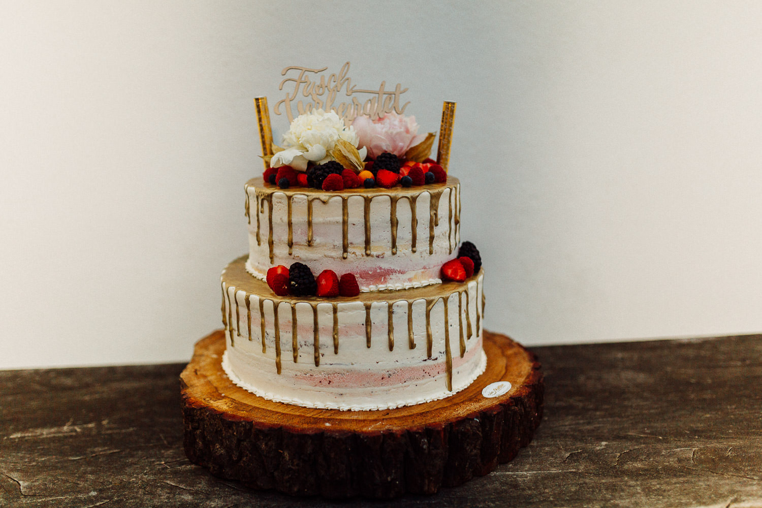 Hochzeitstorte naked Cake mit Früchten Hof Steffen